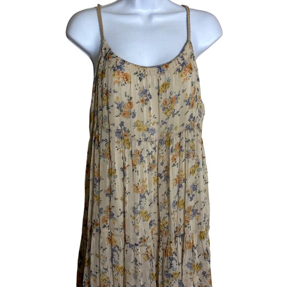 Elegant Italian Floral Maxi Dress Elena Baldi Small Whimsy Coquette Romantic - Picture 6 of 12